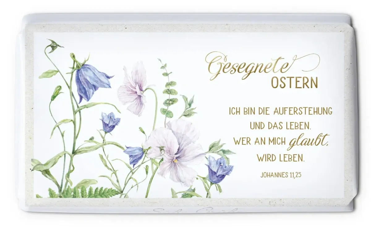 Schokolade Gesegnete Ostern - Johannes 11,25