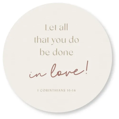 Wandschmuckbild Love - Ø 25 cm