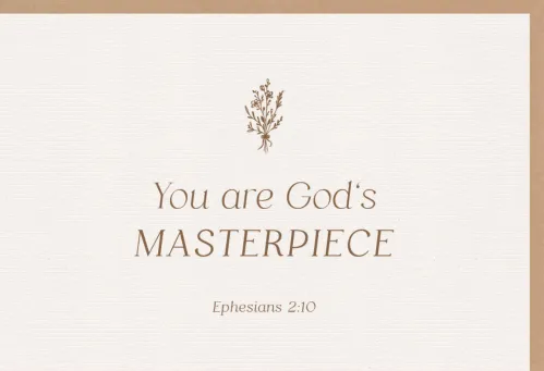 Faltkarte alive You are God's Masterpiece - Ephesians 2:10