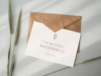 Faltkarte alive You are God's Masterpiece - Ephesians 2:10