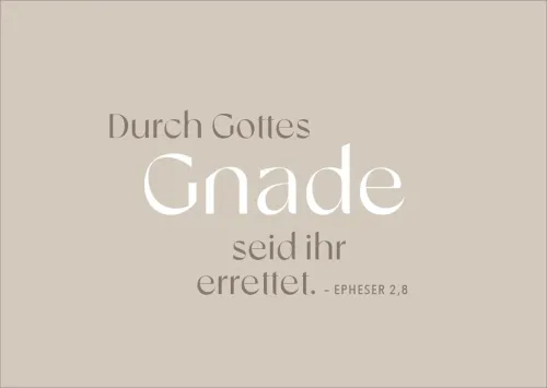 Postkarten alive Durch Gottes Gnade - EPHESER 2,8