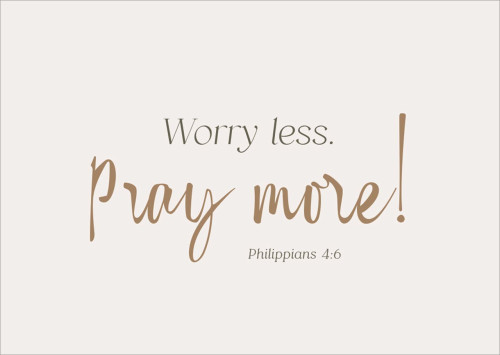 Postkarten alive Worry less. Pray more!