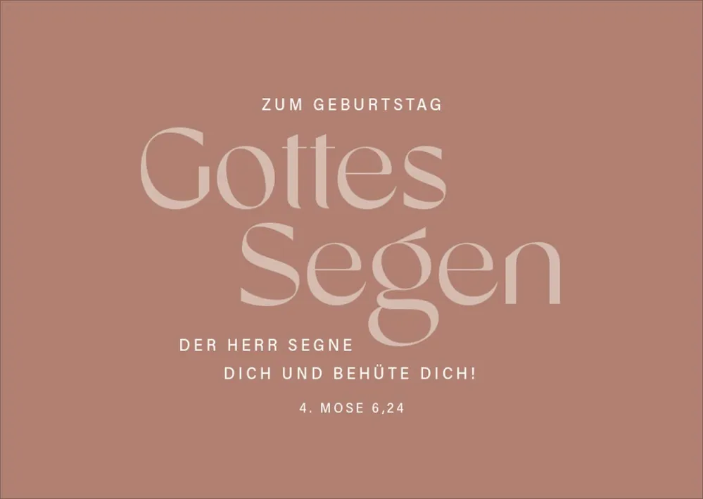 Postkarten alive Zum Geburtstag Gottes Segen