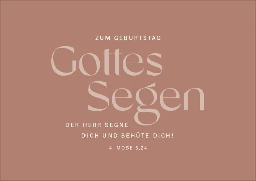 Postkarten alive Zum Geburtstag Gottes Segen