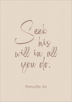 Postkarten alive Seek his will in all you do