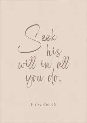 Postkarten alive Seek his will in all you do