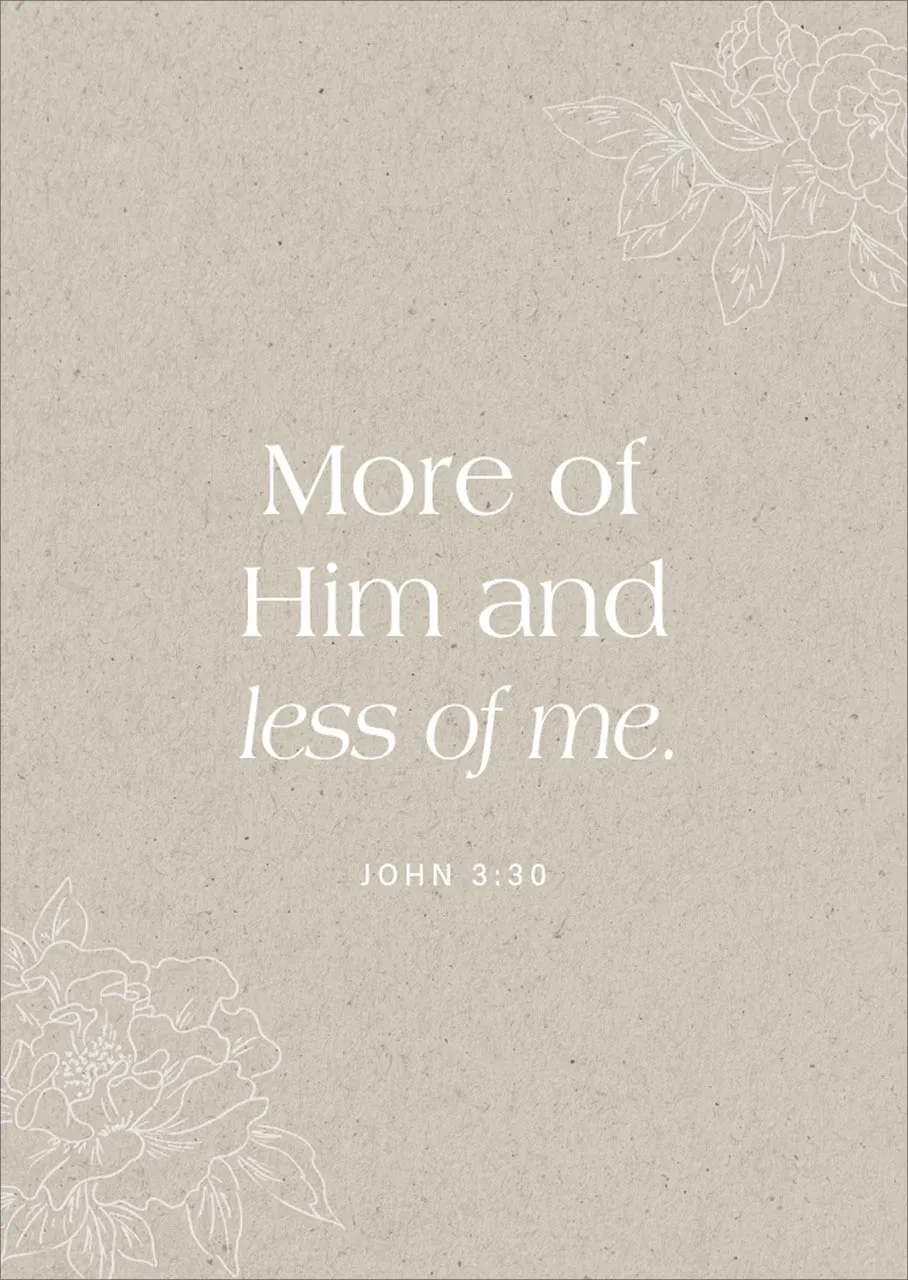 Postkarten alive More of him less of me - 12 Stück pro Päckchen.