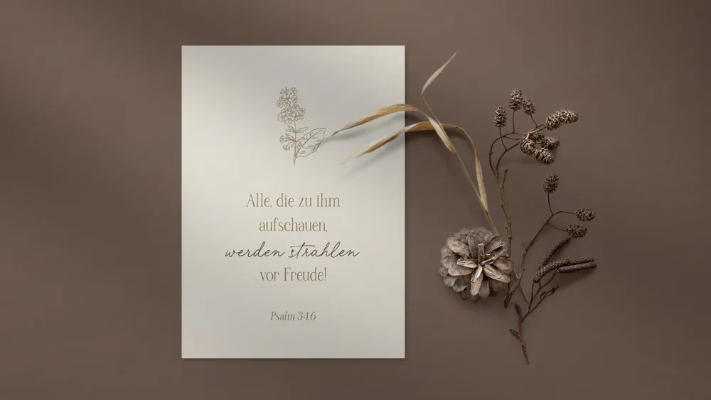 Postkarte alive alle die zu ihm aufschauen, werden strahlen