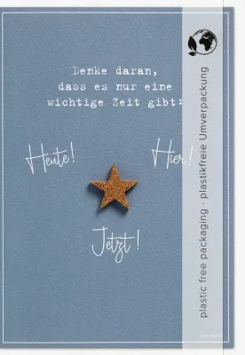 Doppelkarte Danke daran, dass es nur eine wichtige Zeit gibt