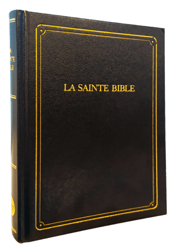 Bible Segond 1910, format miniature - couverture rigide noire, onglets, ruban marque-pages