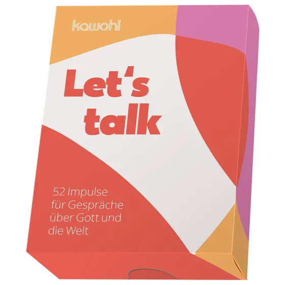 Let´s talk - Karten-Box (52 Karten) - 52 Impulse für Gespräche über Gott und die Welt