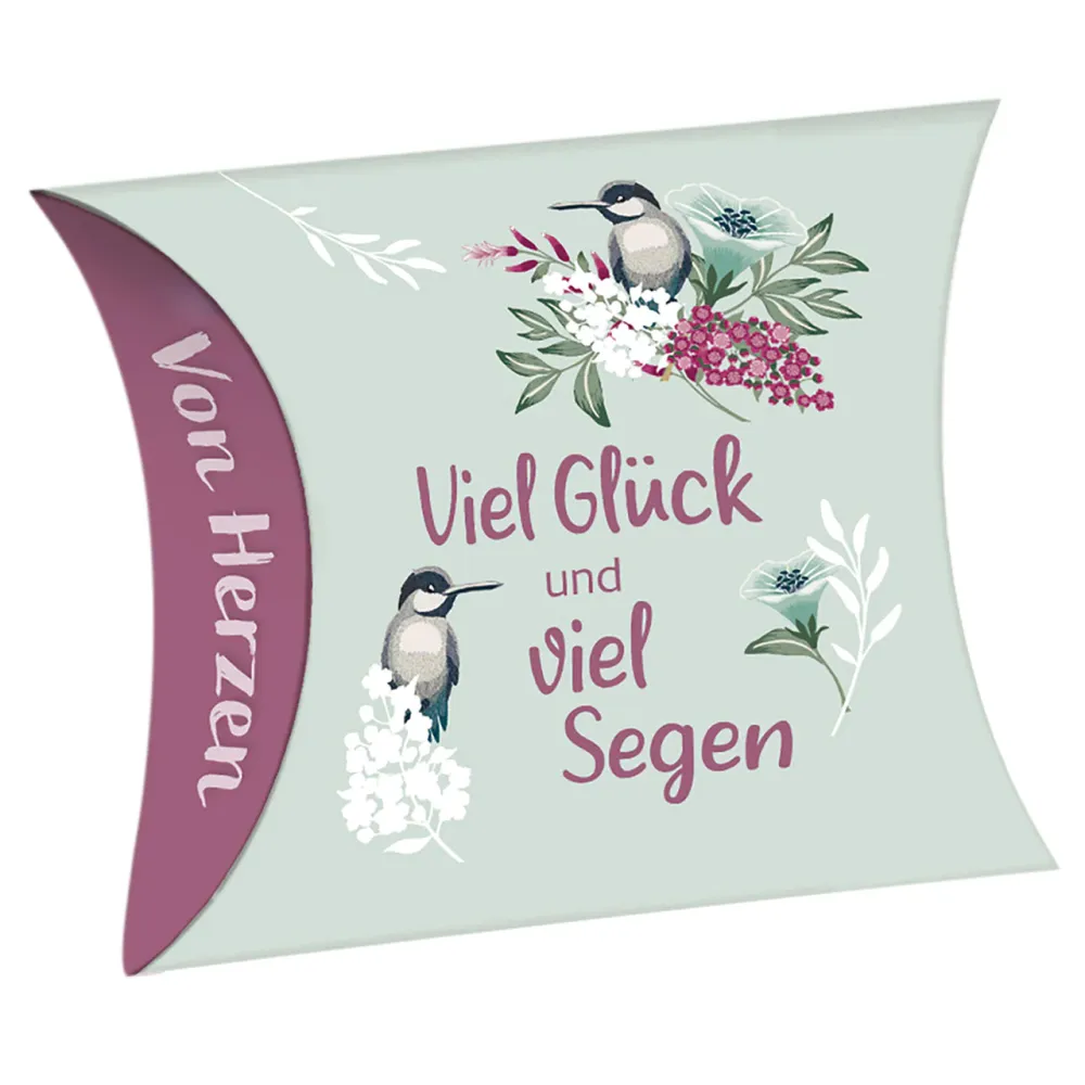 Viel Glück und viel Segen (Schafmilchseife Herz) - Duft: zart, nach Rose (30 g)