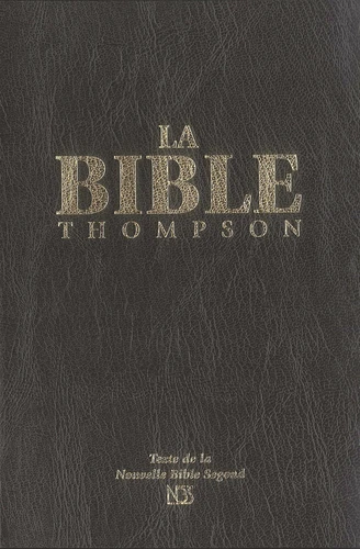 BIBEL NBS THOMPSON, GEBUNDEN, BLINDSCHNITT, GRIFFREGISTER, SCHWARZ