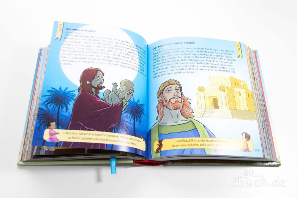 Die Jahresbibel für Kinder - 365 Geschichten & Gebete
