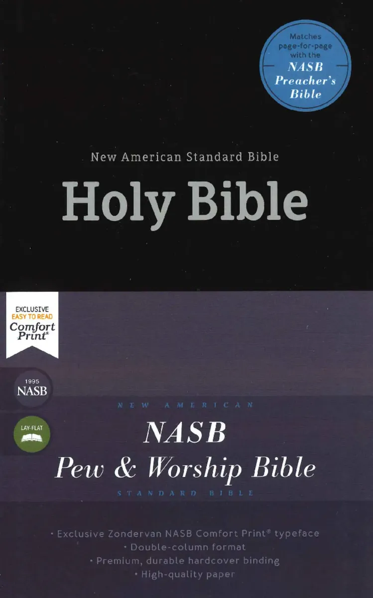 Englisch, Bibel New American Standard Bible, Pew and Worship Bible, kartonniert, schwarz