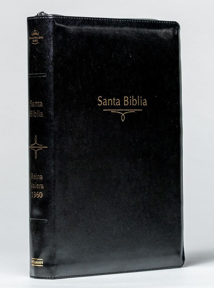 Spanisch, Bibel Reina Valera 1960, Grossdruck, schwarz, Reissverschluss