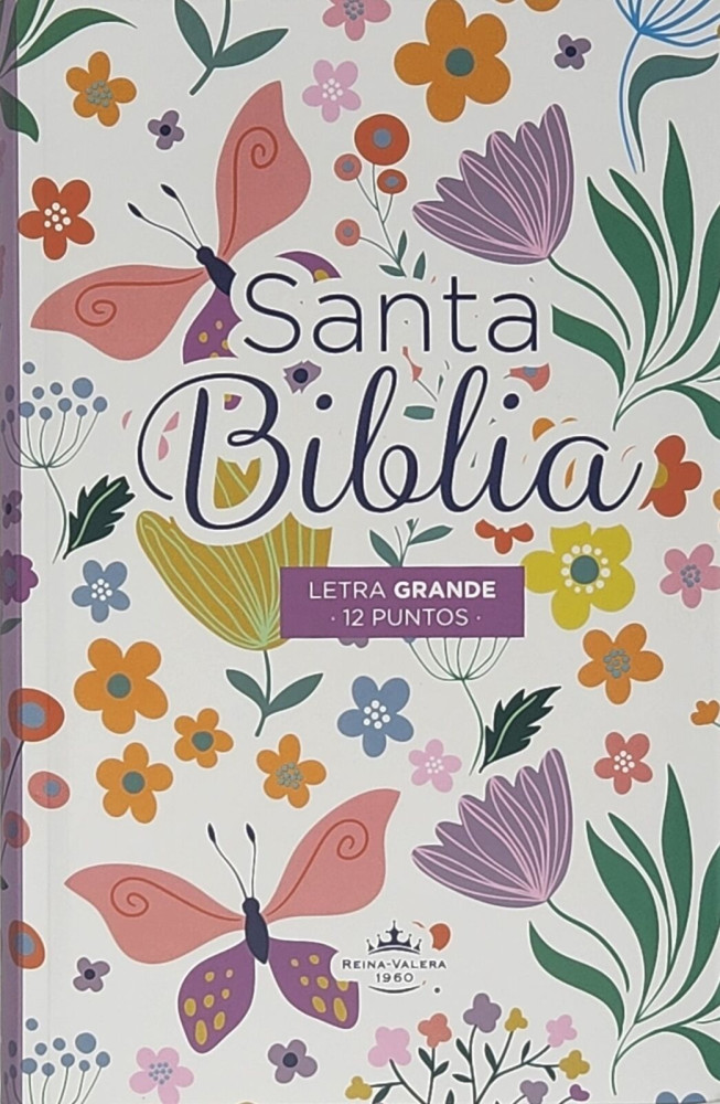 Spanisch, Bibel Reina Valera 1960, Grossdruck, flexibeler Einband Schmetterling lavendel,...