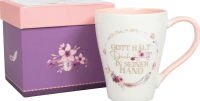 Tasse - Gott hält Dich in seiner Hand - weiss, 350ml