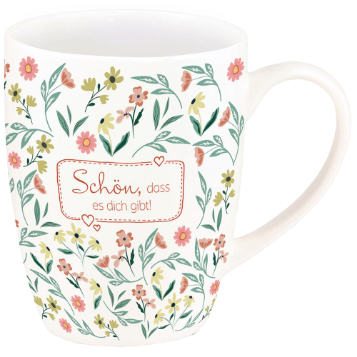 Schön, dass es dich gibt (Tasse) - Tasse mit liebevoller Zusage