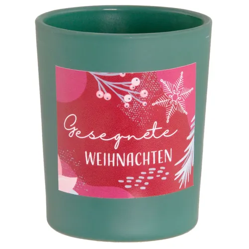 Gesegnete Weihnachten Duftkerzen-Glas - 
Mit zartem Baumwoll-Duft
Kerze mit leichtem Duft und...