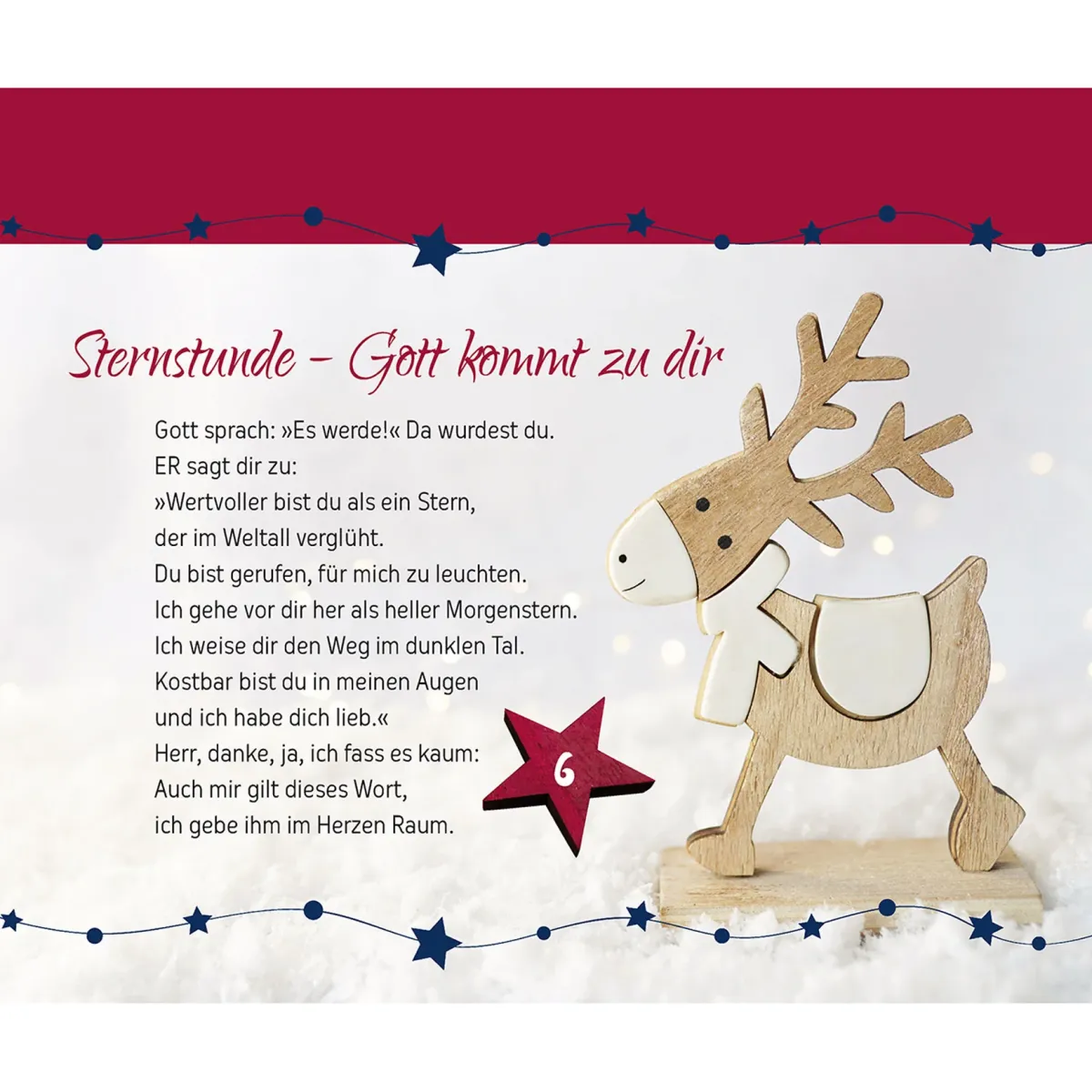 Seht, es leuchtet sein Stern (Adventskalender) - Adventskalender zum Aufstellen mit Texten von...