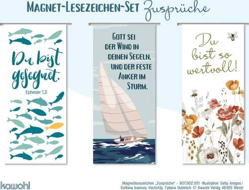 Zusprüche - Magnet-Lesezeichen-Set (3 Lesezeichen)