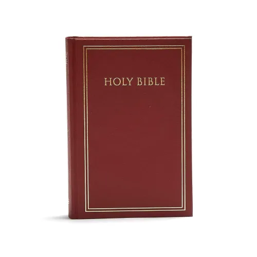 Anglais, Bible, King James Version, rigide bordeaux - KJV, Pew Bible, Maroon Hardcover, Red...