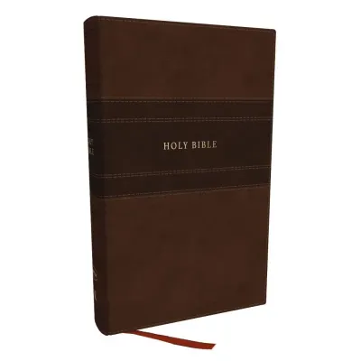 Anglais, Bible, New King James Version, grands caractères, références croisées, similicuir brun,...