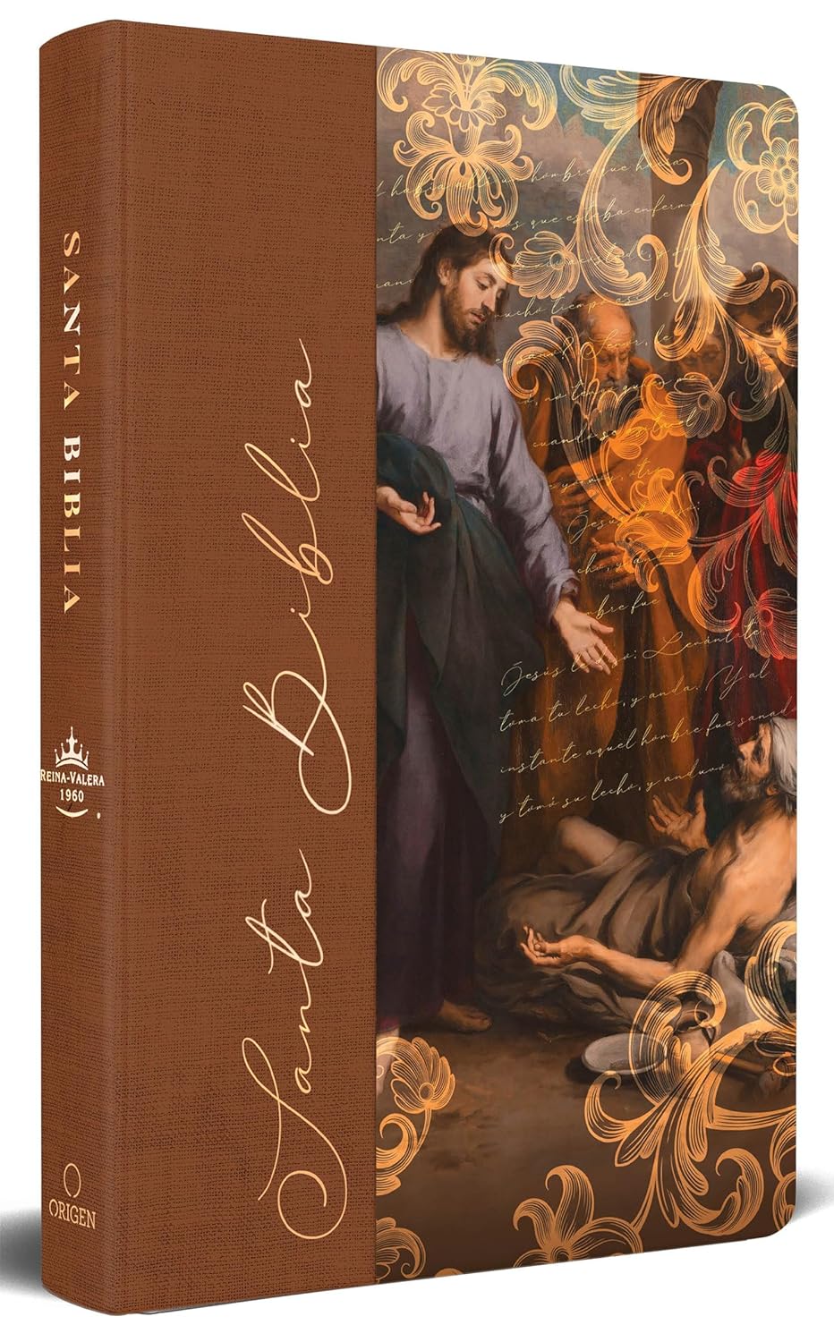 Espagnol, Bible, Reina Valera 1960, gros caractères, moyen format, rigide illustrée, Jésus guérit...