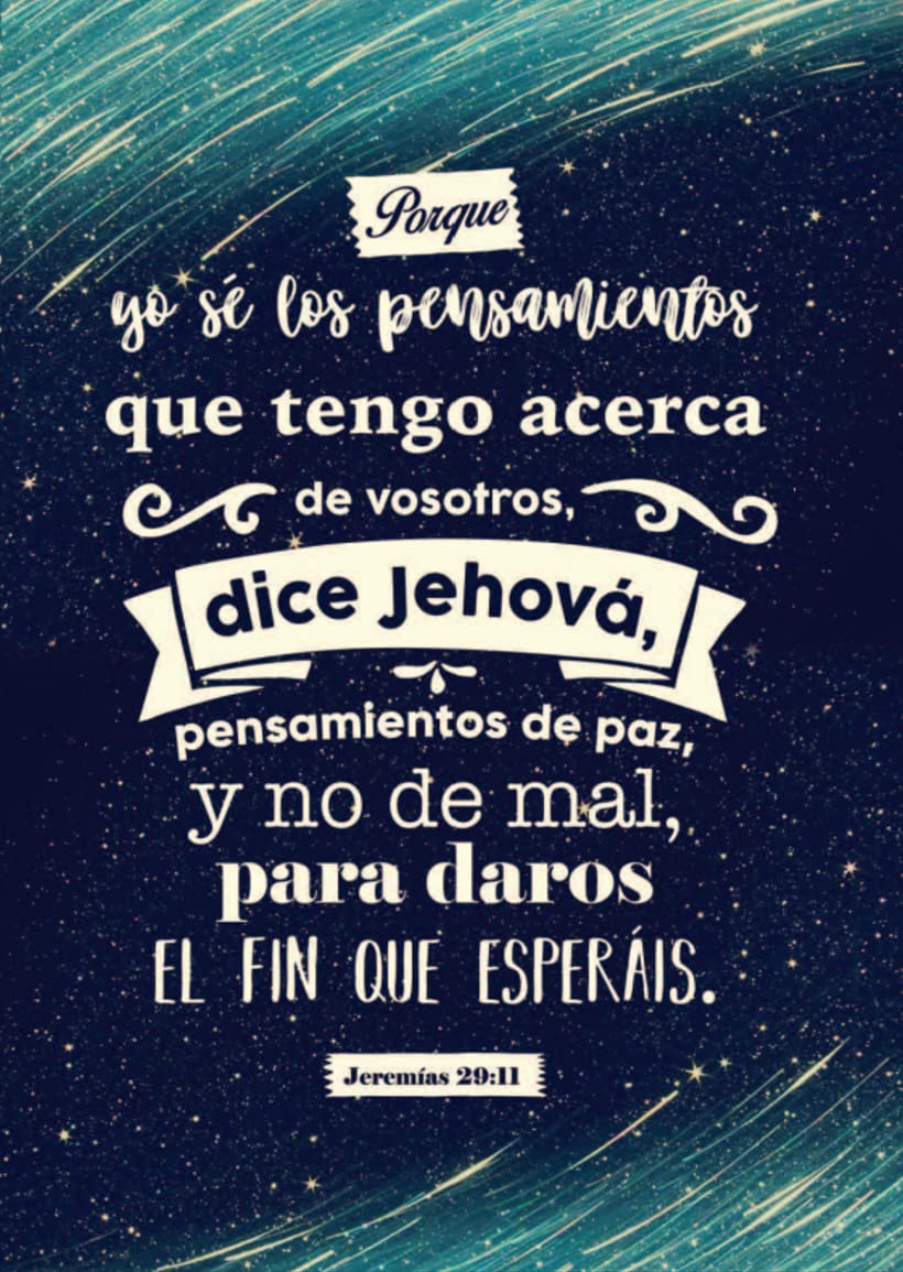 Porque yo sé los pensamientos– Jeremías 29:11 - Diario y Cuaderno de Notas Tapa dura