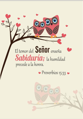 Sabiduría – Proverbios 15:33 – Diario y Cuaderno de Notas Tapa dura