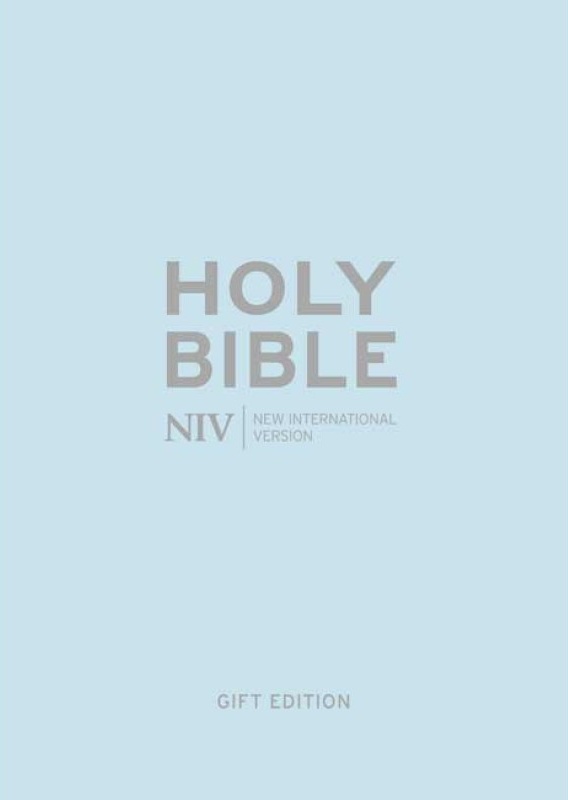 Englisch, Bibel New International Version, Kunstleder, lichtblau, Goldschnitt