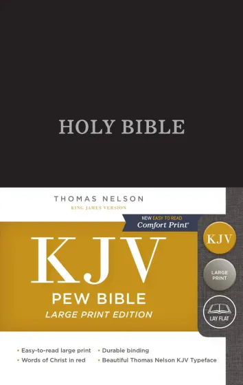 Englisch, Bibel King James Version, Grossdruck, schwarz