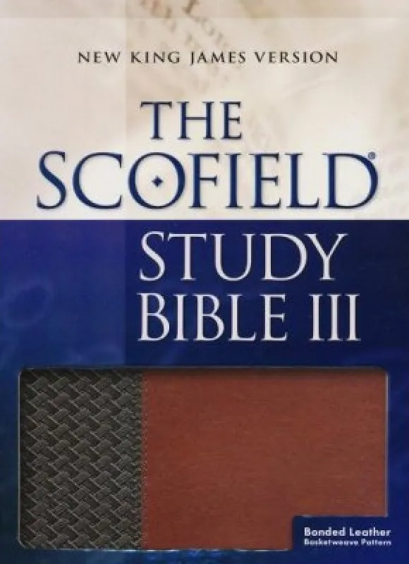 Englisch, Scofield Studienbibel New King James Version, Leder, zweifarbig braun/grau