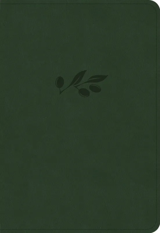 Anglais, Bible, King James Version, format poche, grands caractères, similicuir vert olive - KJV...