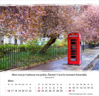 Vivre, avec méditations - Calendrier cartes postales, de table