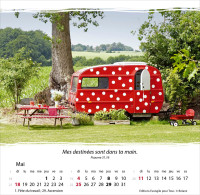 Vivre, avec méditations - Calendrier cartes postales, de table