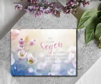 Postkarten Der reiche Segen des Herrn fülle dein Leben mit Freude, Frieden und Zuversicht