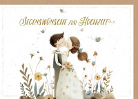 Falkarte Liebespaar - Segenswünsche zur Hochzeit