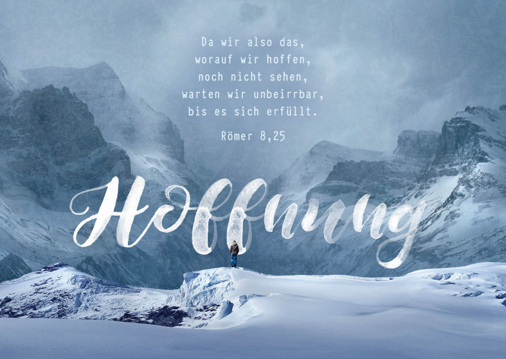 Postkarten Hoffnung - Römer 8,25
