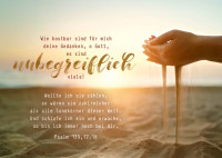 Postkarte unbegreifliche Gedanken - Psalm 139, 17.18