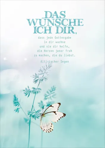 Faltkarte Das wünsche ich dir