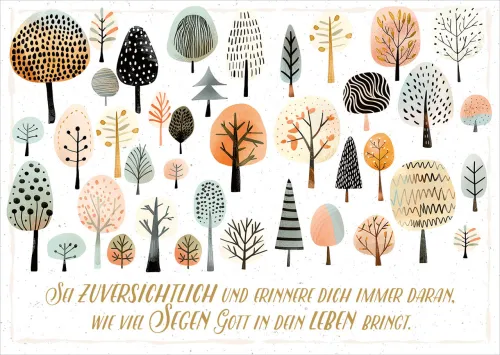 Postkarten Sei zuversichtlich