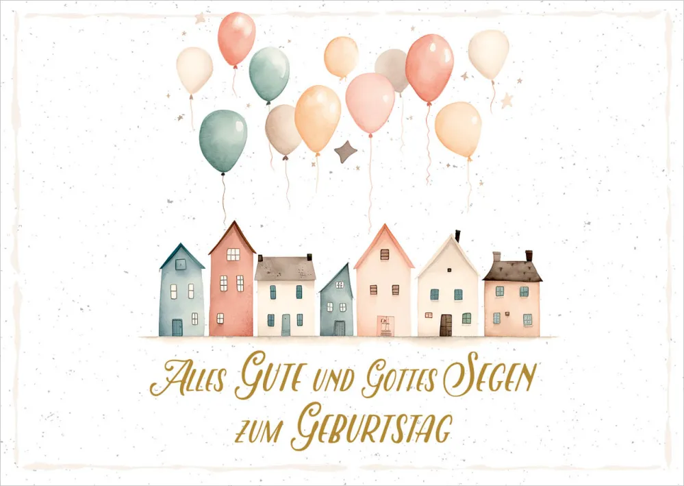 Postkarten Segenswünsch zum Geburtstag