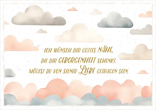 Postkarten von Liebe getragen