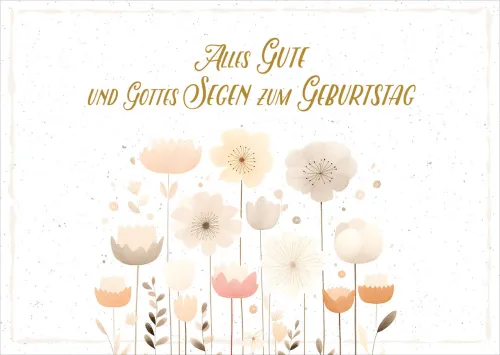 Postkarten Blumenfeld