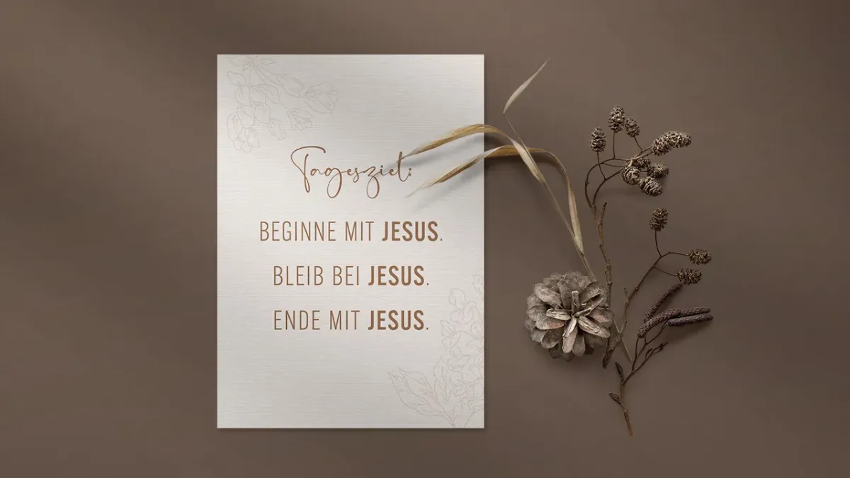 Postkarten Tagesziel: Jesus