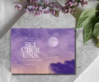 Postkarten lila Abendhimmel - Psalm 33,22