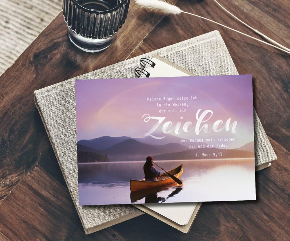 Postkarten Zeichen des Bundes - 1. Mose 9,13