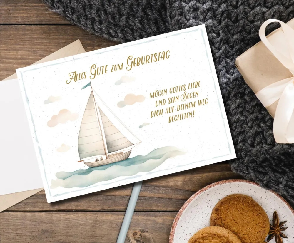 Postkarten Segelschiff